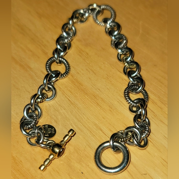 Jane bohan 925 18k Toggle Bracelet - Picture 4 of 6